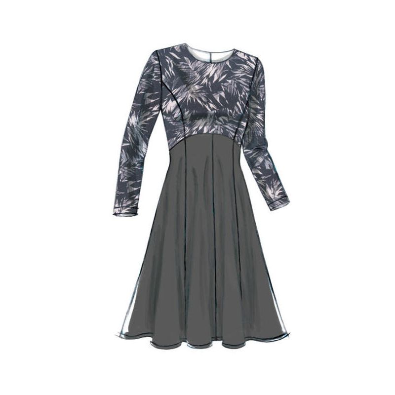 Patron Vogue 9202 E5 - Robes femme à coutures princesse