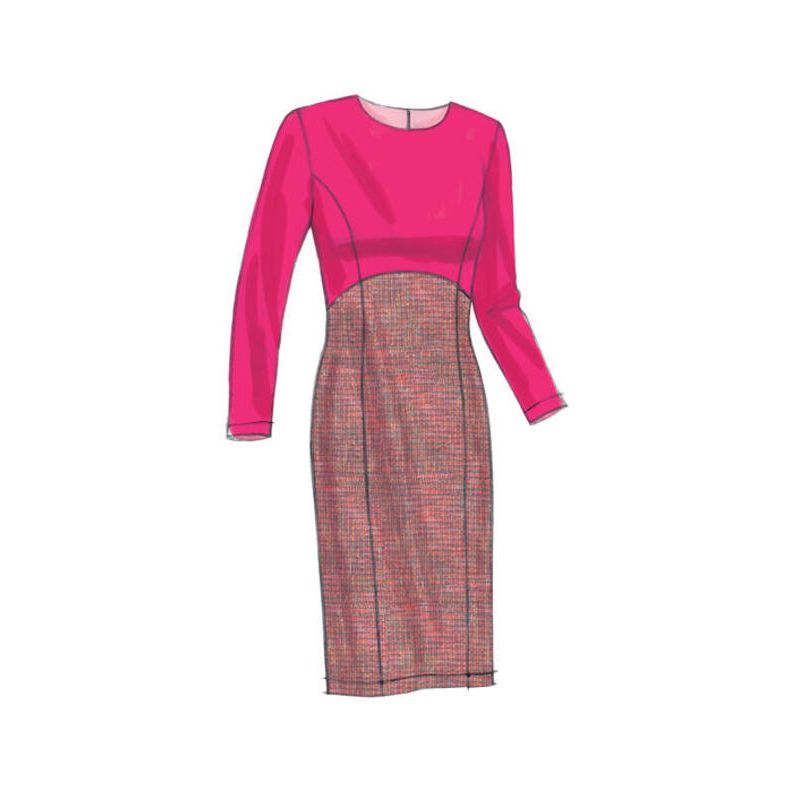 Patron Vogue 9202 E5 - Robes femme à coutures princesse