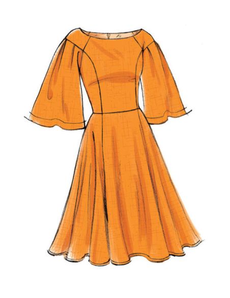 Patron Vogue 9239 A5 - Robes femme, style fourreau ou évasé