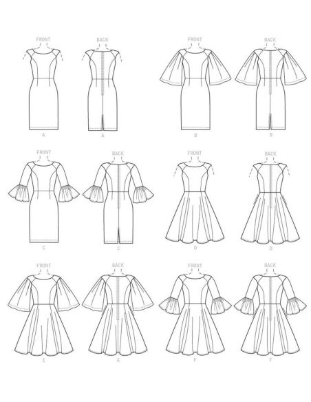 Patron Vogue 9239 E5 - Robes femme, style fourreau ou évasé