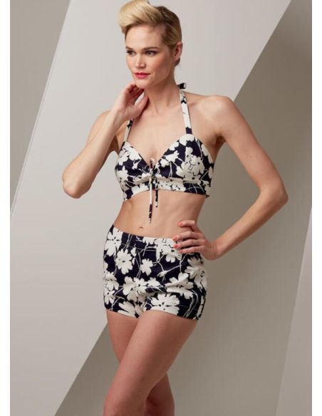 Patron Vogue 9255 A5 - Maillot de bain femme style vintage