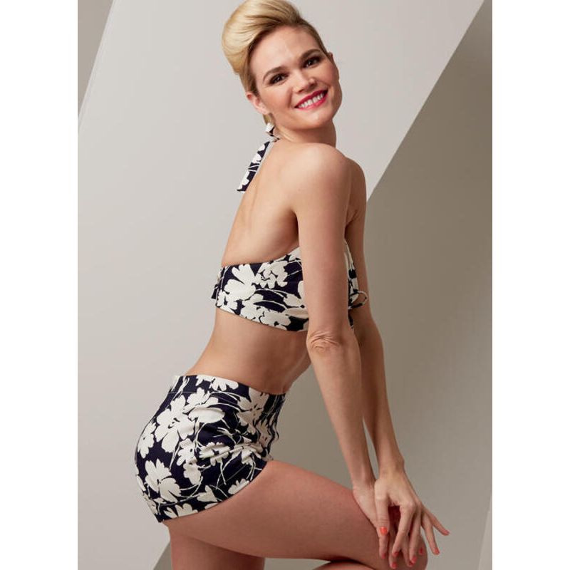 Patron Vogue 9255 A5 - Maillot de bain femme style vintage