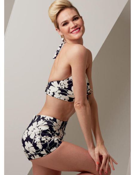 Patron Vogue 9255 A5 - Maillot de bain femme style vintage