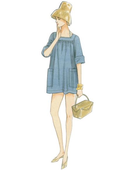 Patron Vogue 9255 E5 - Maillot de bain femme style vintage