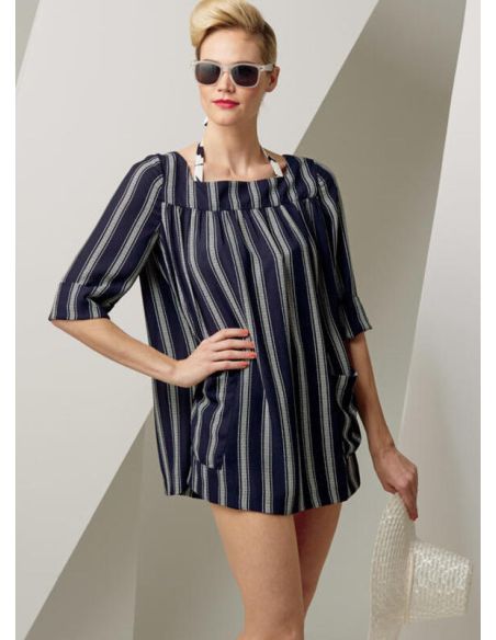 Patron Vogue 9255 E5 - Maillot de bain femme style vintage