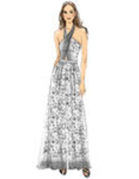 Patron Vogue 9259 E5 - Top péplum et combinaison-pantalon dos nu