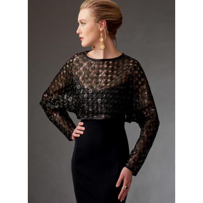 Patron Vogue 9276 OSZ - Boléros, capes et châles pour femme 2