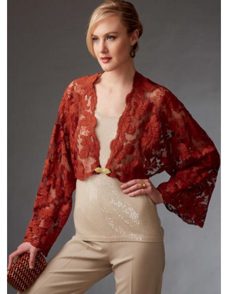Patron Vogue 9276 OSZ - Boléros, capes et châles pour femme