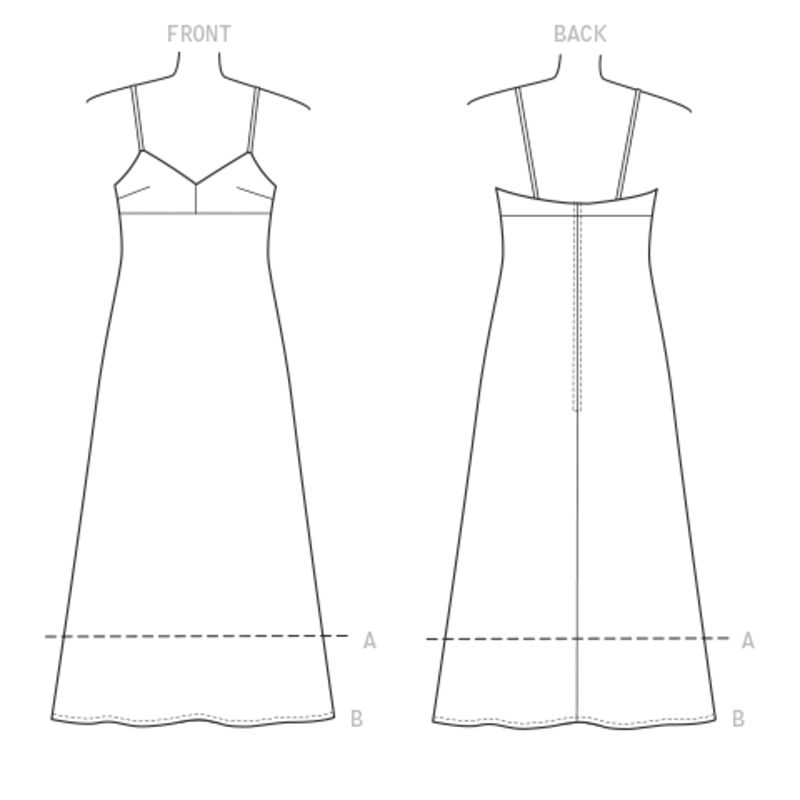 Patron Vogue 9278 E5 - Robe pour femme à bretelles