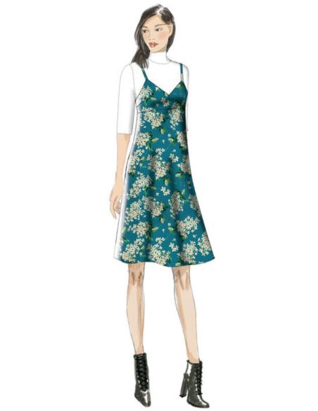 Patron Vogue 9278 E5 - Robe pour femme à bretelles