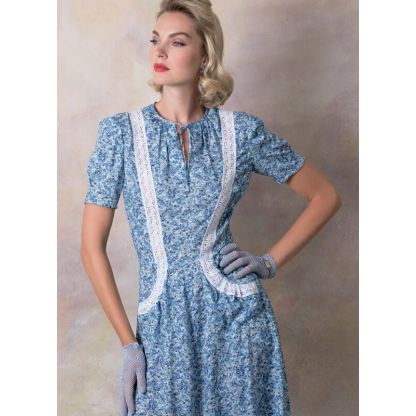 Patron Vogue 9294 A5 - Robe femme style années 1930 2