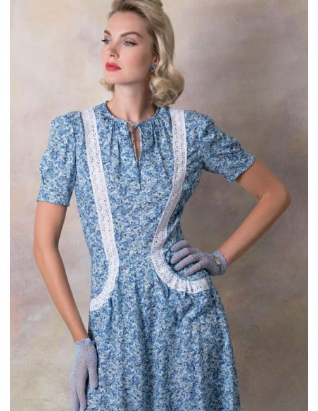 Patron Vogue 9294 A5 - Robe femme style années 1930
