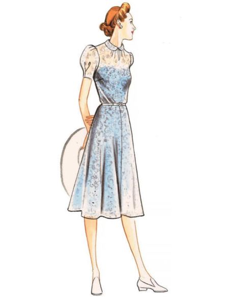 Patron Vogue 9294 A5 - Robe femme style années 1930