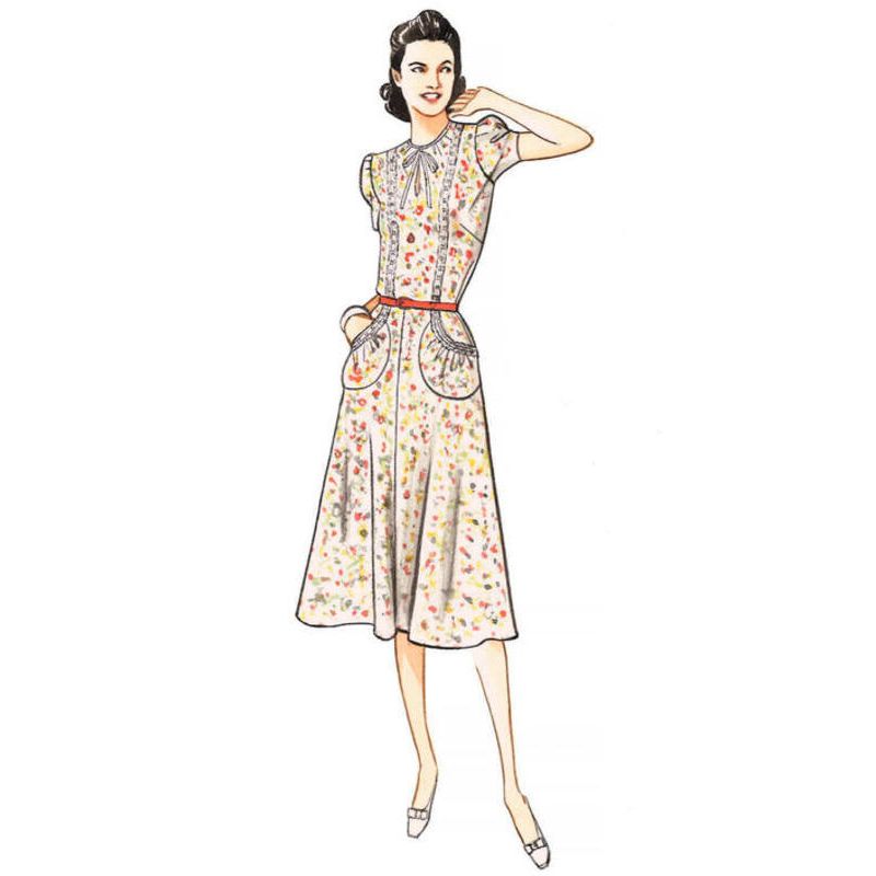 Patron Vogue 9294 A5 - Robe femme style années 1930