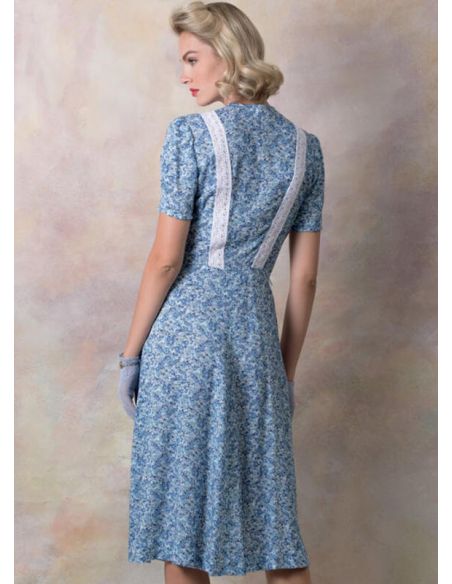 Patron Vogue 9294 A5 - Robe femme style années 1930