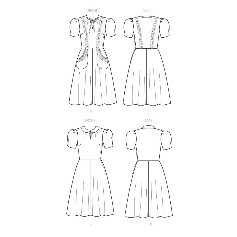 Patron Vogue 9294 E5 - Robe femme style années 1930