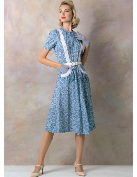 Patron Vogue 9294 E5 - Robe femme style années 1930