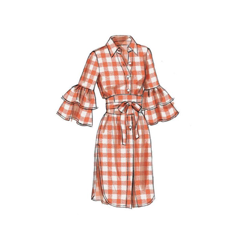 Patron Vogue 9299 E5 - Chemisiers pour femme à manches bouffantes