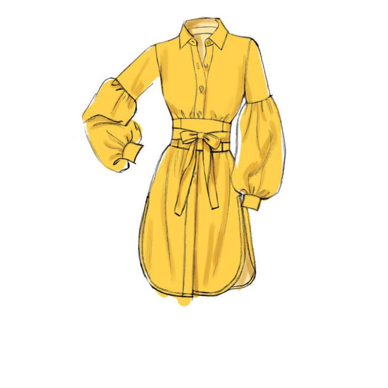 Patron Vogue 9299 E5 - Chemisiers pour femme à manches bouffantes