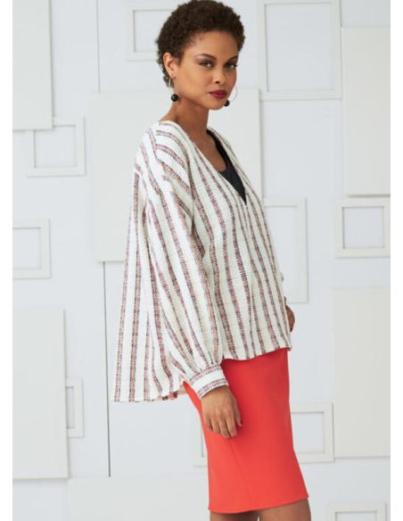 Patron Vogue 9286 Y - Ensemble pour femme : Chemisier, top, jupe et pantalon