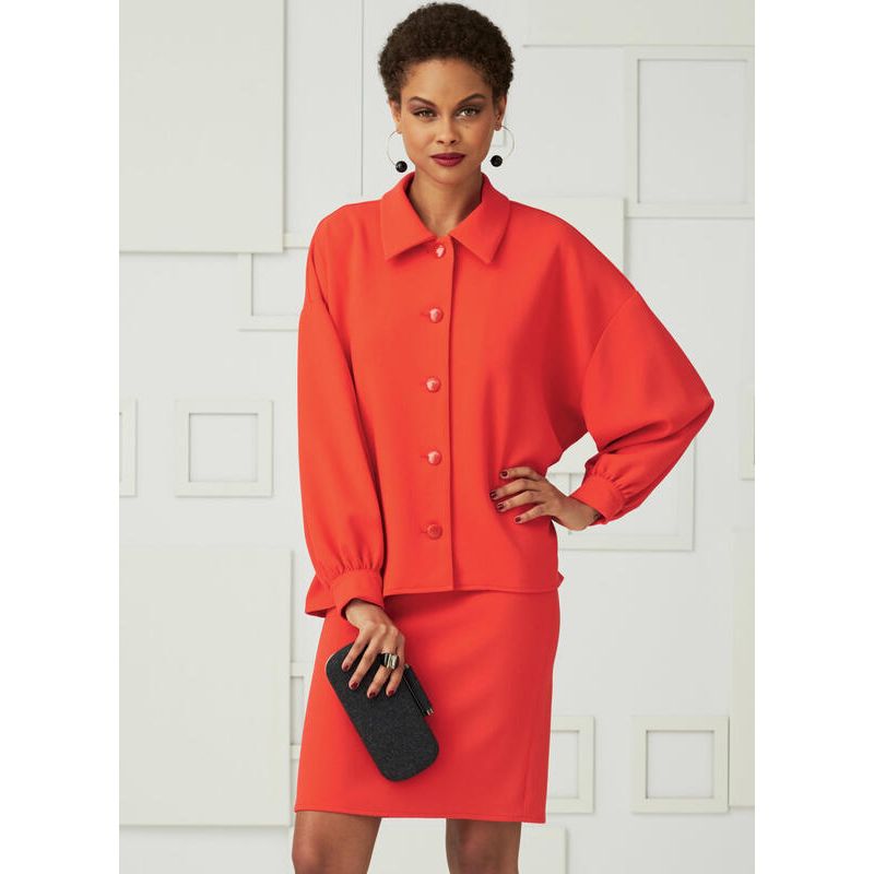 Patron Vogue 9286 Y - Ensemble pour femme : Chemisier, top, jupe et pantalon