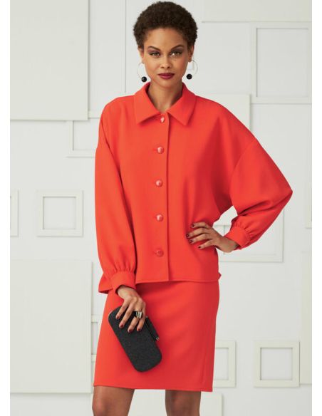 Patron Vogue 9286 ZZ - Ensemble pour femme : Chemisier, top, jupe et pantalon