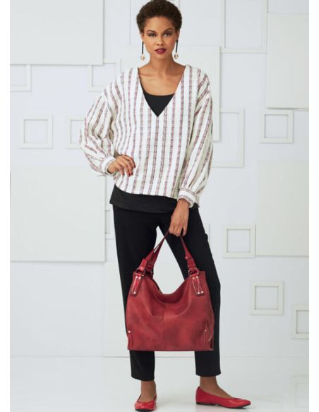 Patron Vogue 9286 ZZ - Ensemble pour femme : Chemisier, top, jupe et pantalon