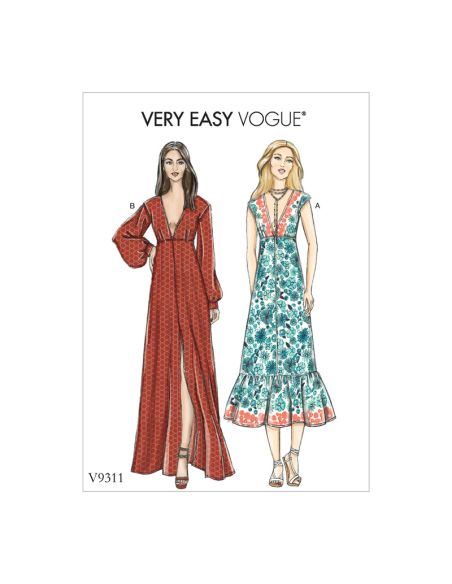 Patron Vogue 9311 OSZ - Robes amples