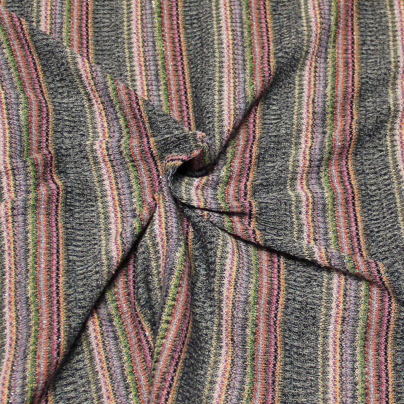 Maille fine côte lurex - Ton foncé