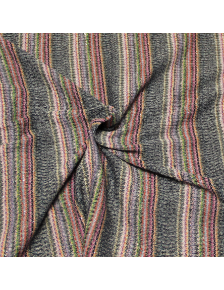 Maille fine côte lurex - Ton foncé