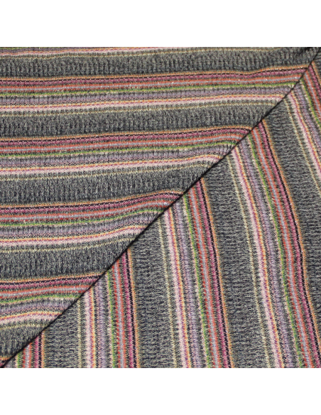 Maille fine côte lurex - Ton foncé