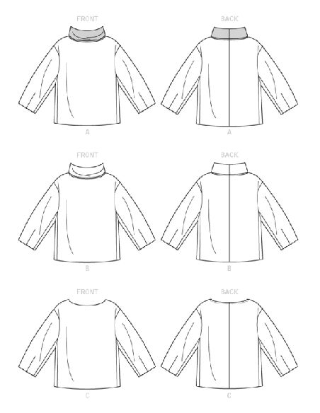 Patron Vogue 9330 OSZ - Haut très ample