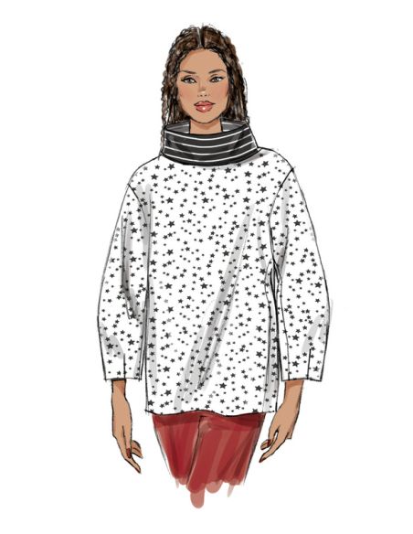 Patron Vogue 9330 OSZ - Haut très ample