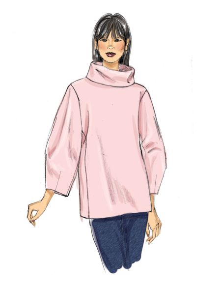 Patron Vogue 9330 OSZ - Haut très ample