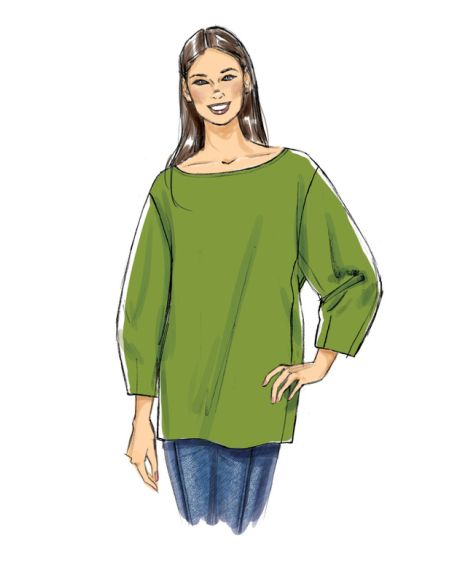 Patron Vogue 9330 OSZ - Haut très ample