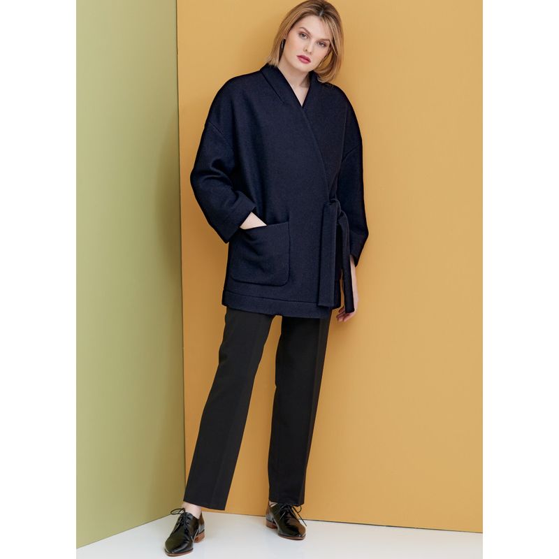 Patron Vogue 9334 Y - Ensemble femme : Kimono avec veste ceinturée et pantalon