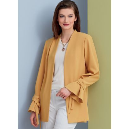 Patron Vogue 9338 A5 - Vestes femme de style ouvert 2