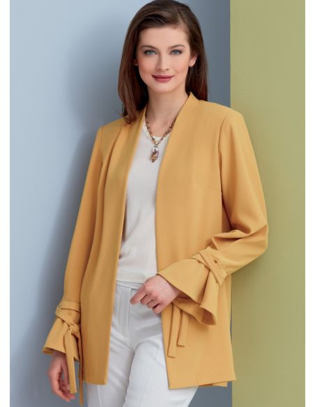 Patron Vogue 9338 A5 - Vestes femme de style ouvert