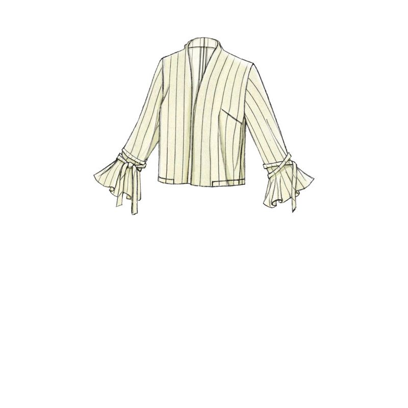 Patron Vogue 9338 A5 - Vestes femme de style ouvert