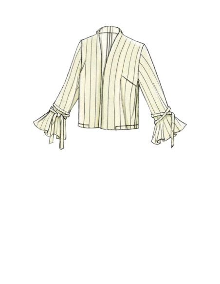 Patron Vogue 9338 A5 - Vestes femme de style ouvert