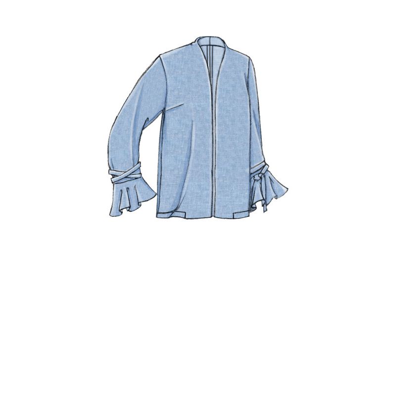 Patron Vogue 9338 A5 - Vestes femme de style ouvert