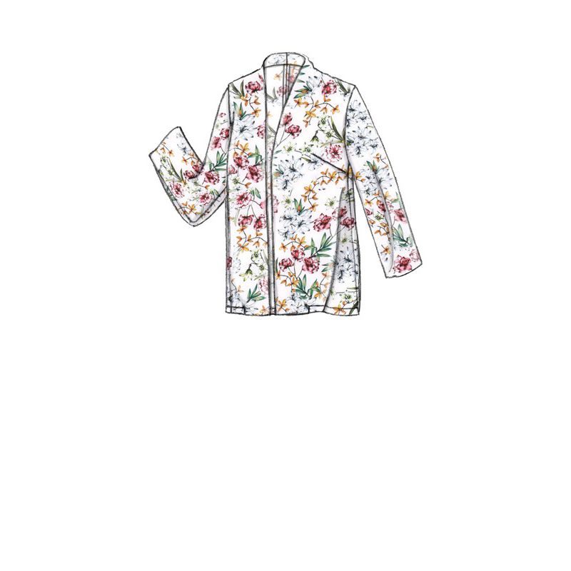 Patron Vogue 9338 A5 - Vestes femme de style ouvert