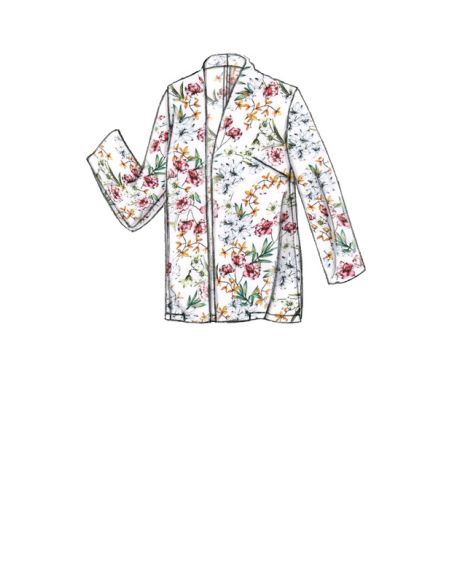 Patron Vogue 9338 A5 - Vestes femme de style ouvert