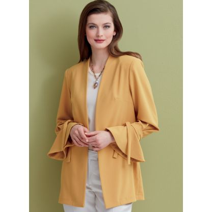 Patron Vogue 9338 E5 - Vestes femme de style ouvert 2