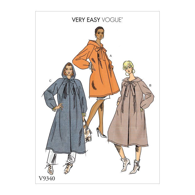 Patron Vogue 9340 Y - Manteau très ample