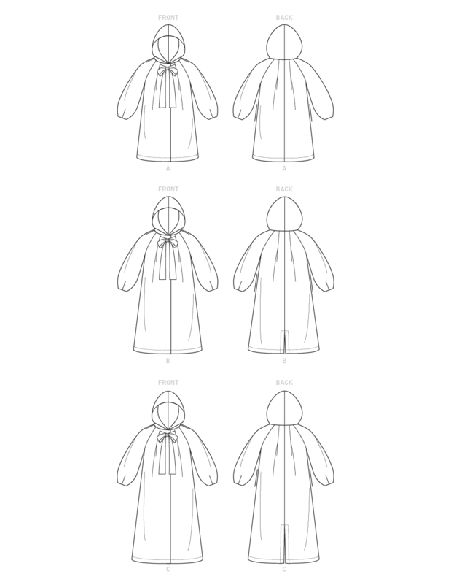 Patron Vogue 9340 ZZ - Manteau très ample
