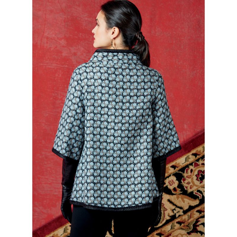 Patron Vogue 9341 ZZ - Veste femme à fermeture boutonnée latérale