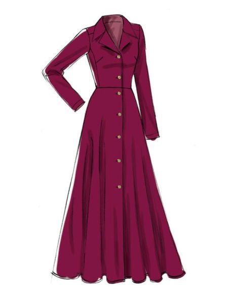 Patron Vogue 9345 A5 - Robe style chemisier pour femme