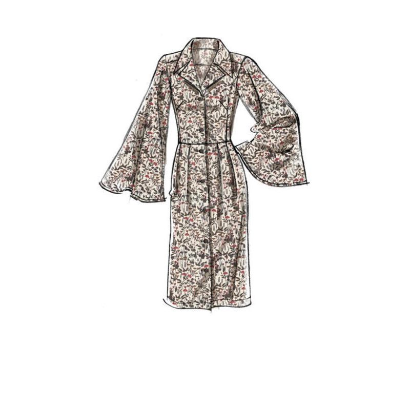 Patron Vogue 9345 A5 - Robe style chemisier pour femme