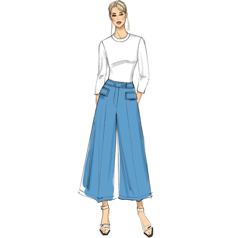 Patron Vogue 9361 A5 - Pantalon pour femme coupe évasée
